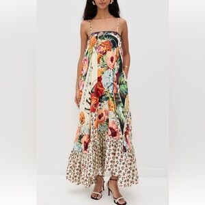Camilla Silk Floral Porto Aromatic Amor Maxi Dress size XS